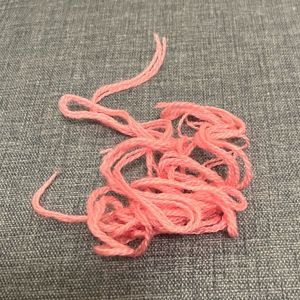 Pink Needlepoint Thread Yarn